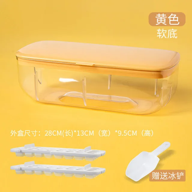 Ice Cube Storage Box with 2 Ice Trays