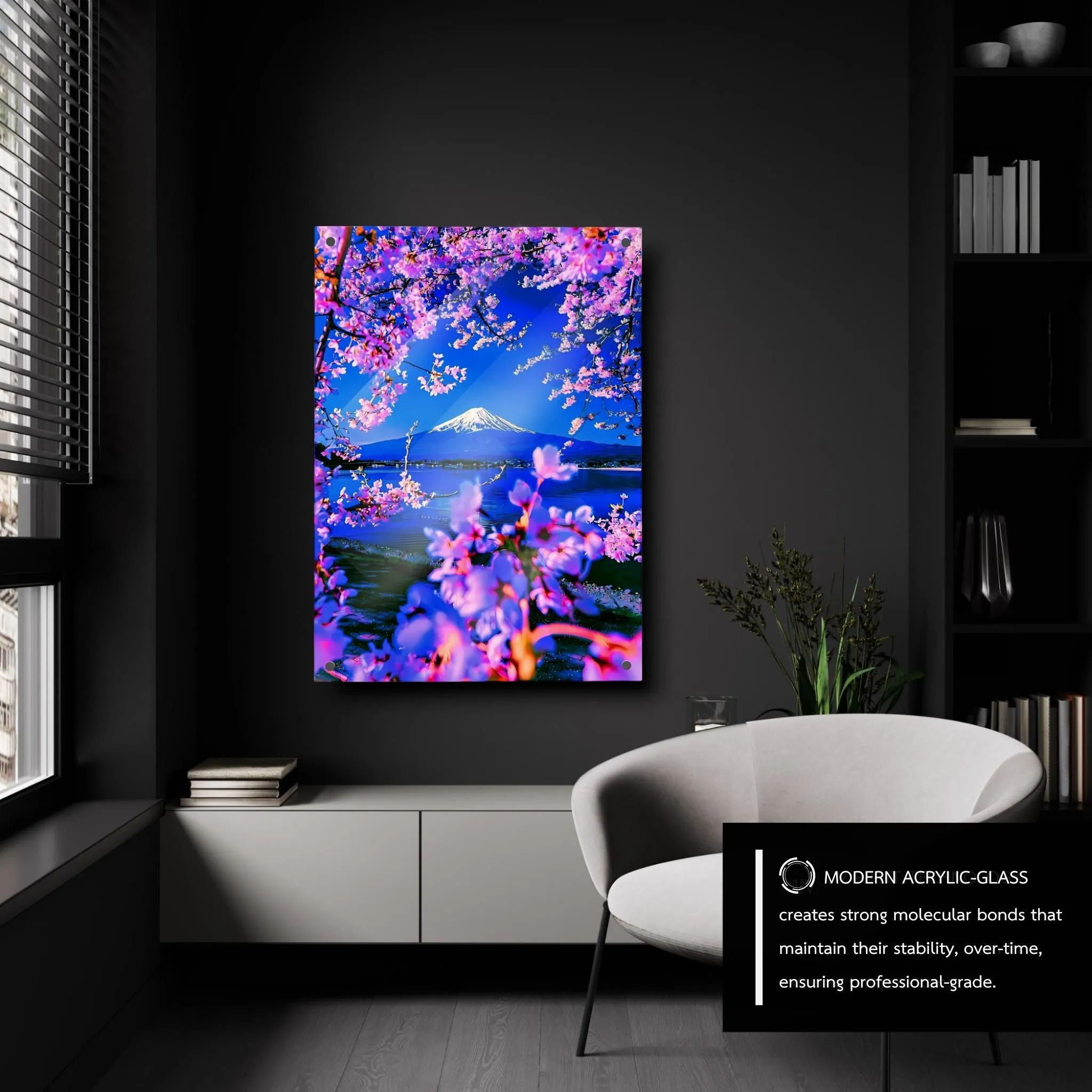 Japanese (Cherry-Blossoms) Acrylic Wall Art