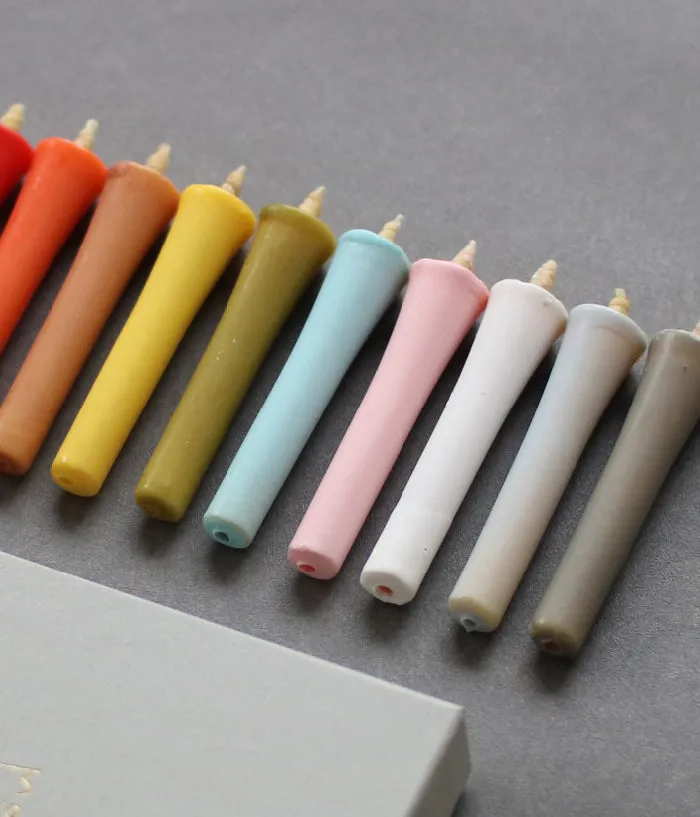 Japanese Colour Candles {Toiro/10 Colours}