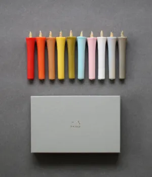 Japanese Colour Candles {Toiro/10 Colours}