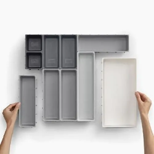 Joseph Joseph  Blox 10-piece Drawer Organiser Set Grey