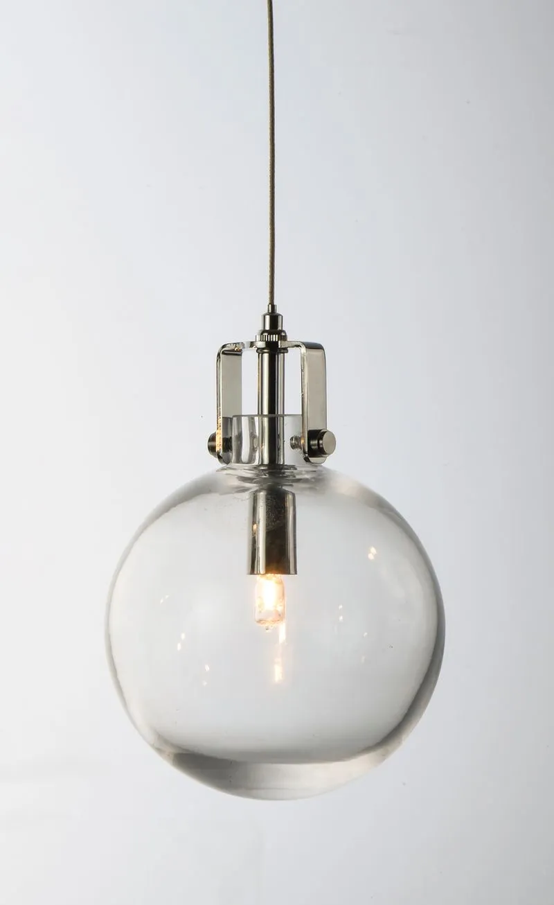 Kem 5.75" Single Light Pendant in Polished Chrome