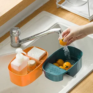 Kitchen Strainer Drain Rack Dishwashing Hanging Sink Basket