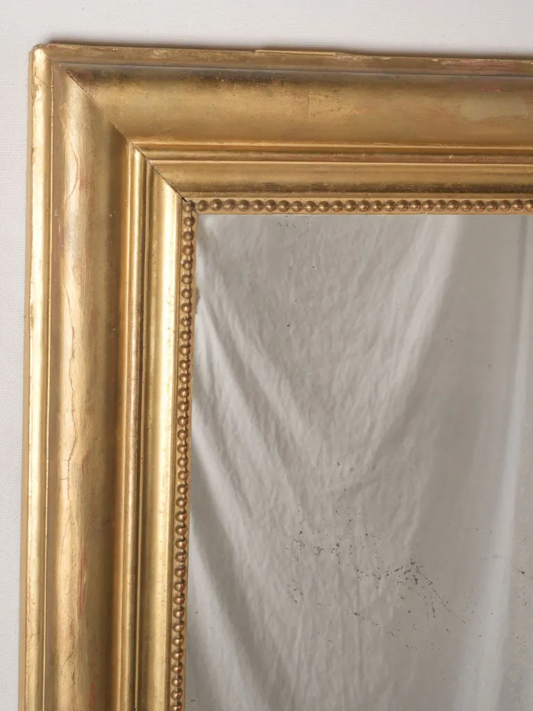 Large 19th-century gilded rectangular mirror w/ flat base 53½" x 42½"