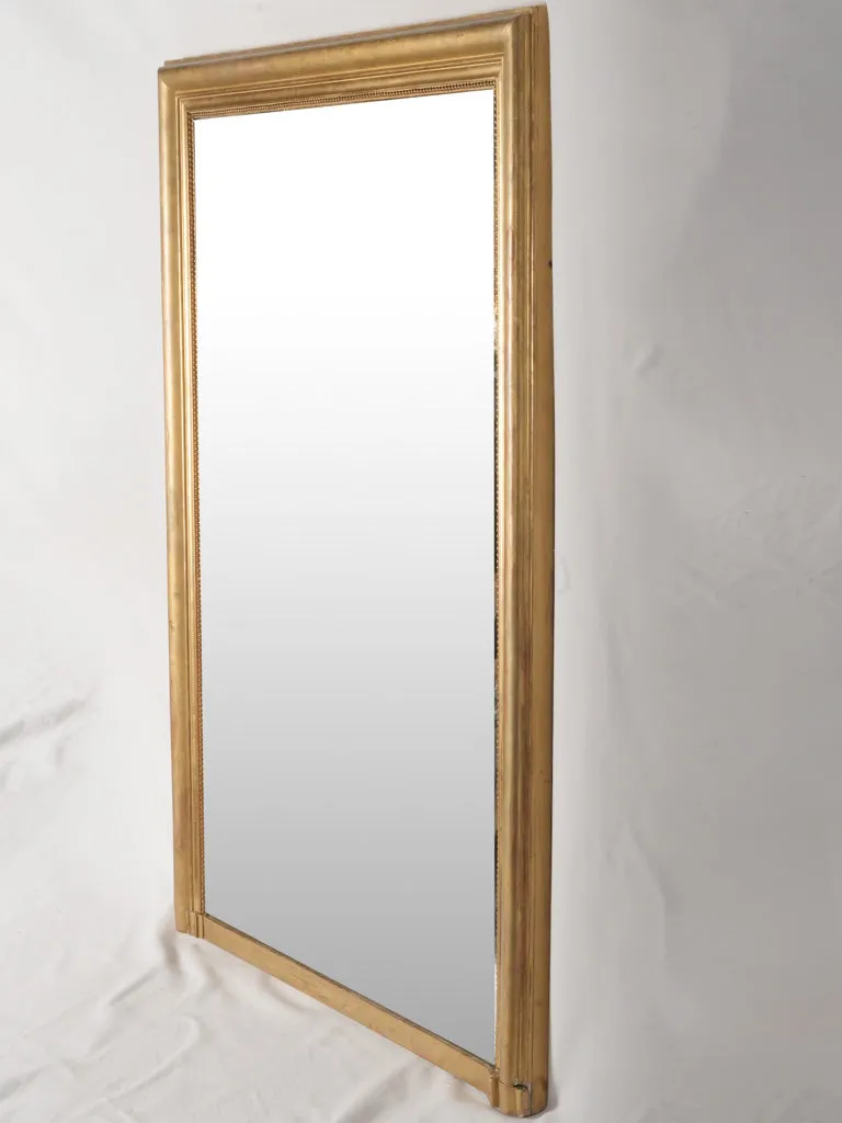 Large 19th-century gilded rectangular mirror w/ flat base 53½" x 42½"