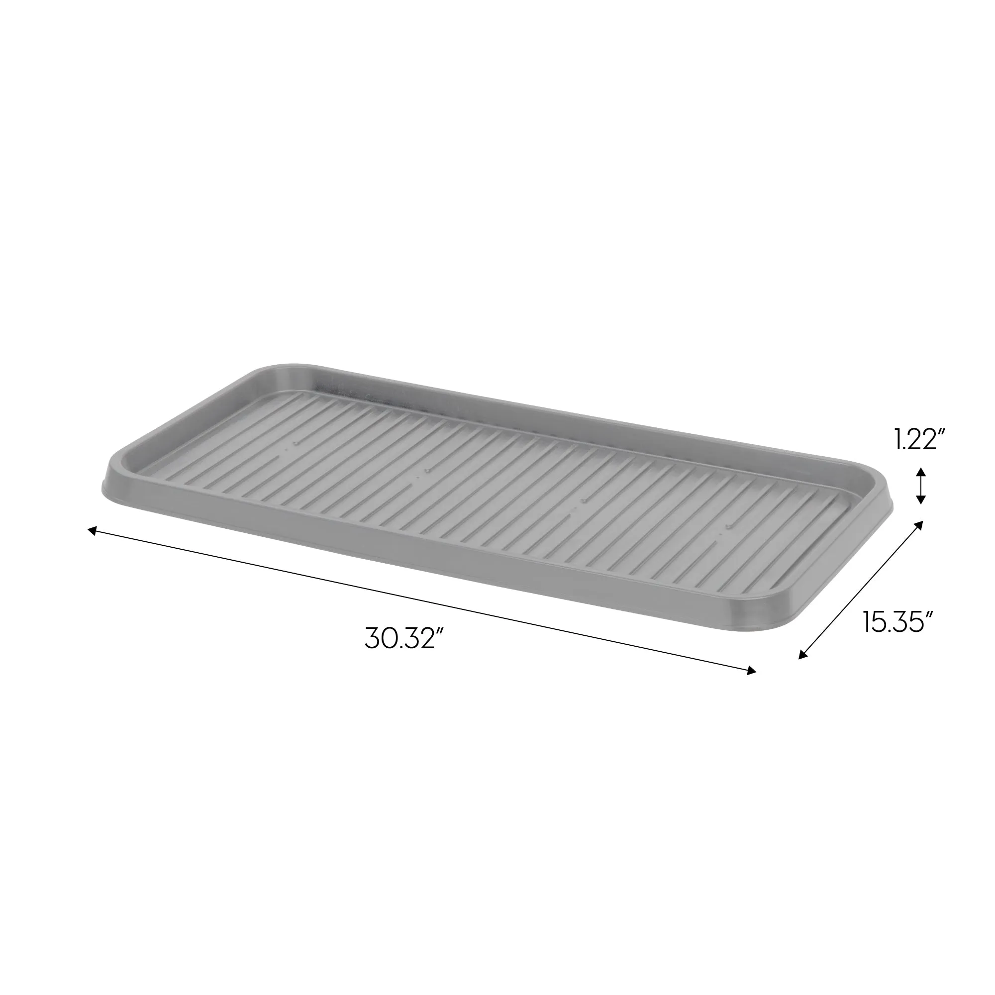 Large Shoe Tray, 2 Pack, Gray