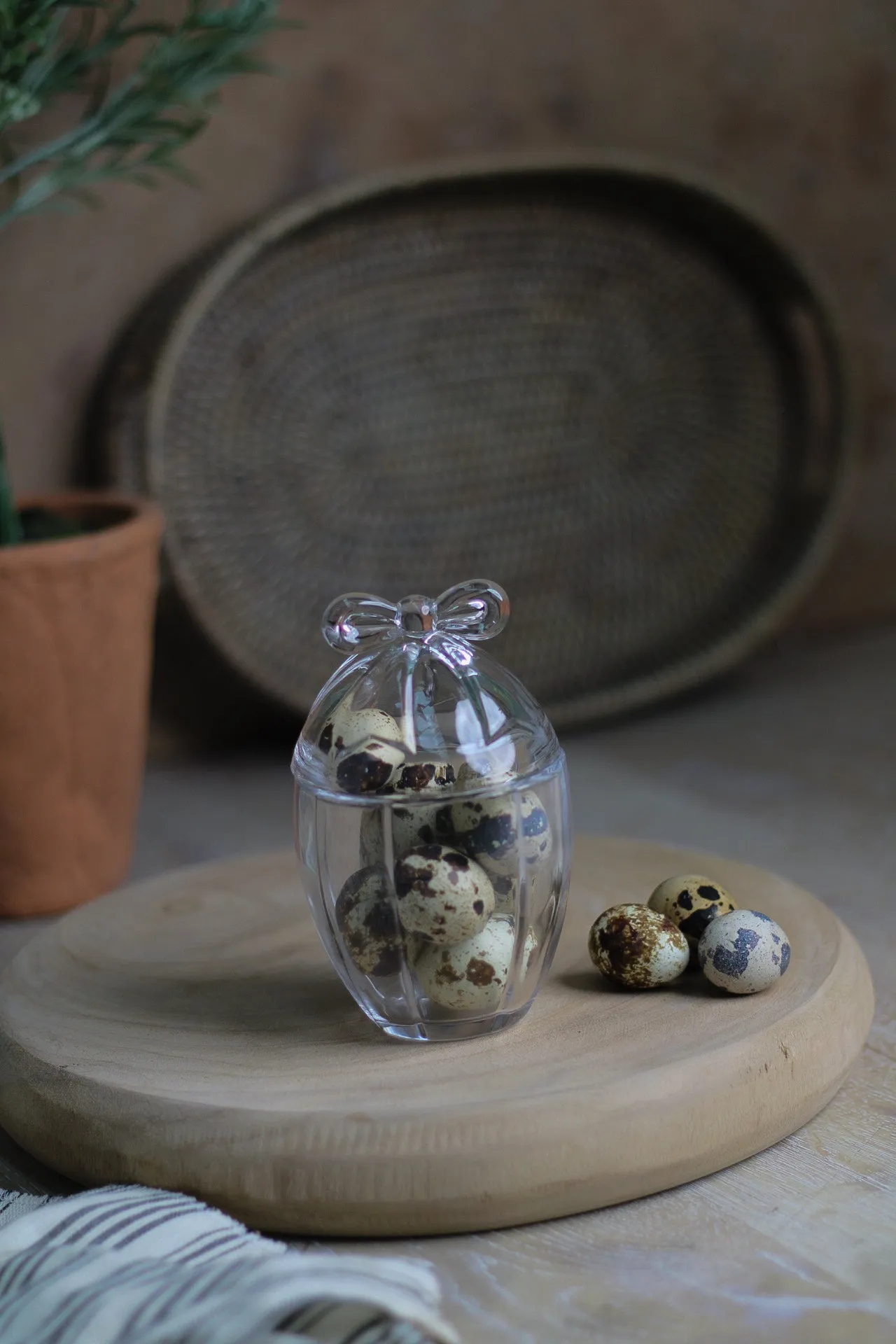 Little Bow Glass Jar