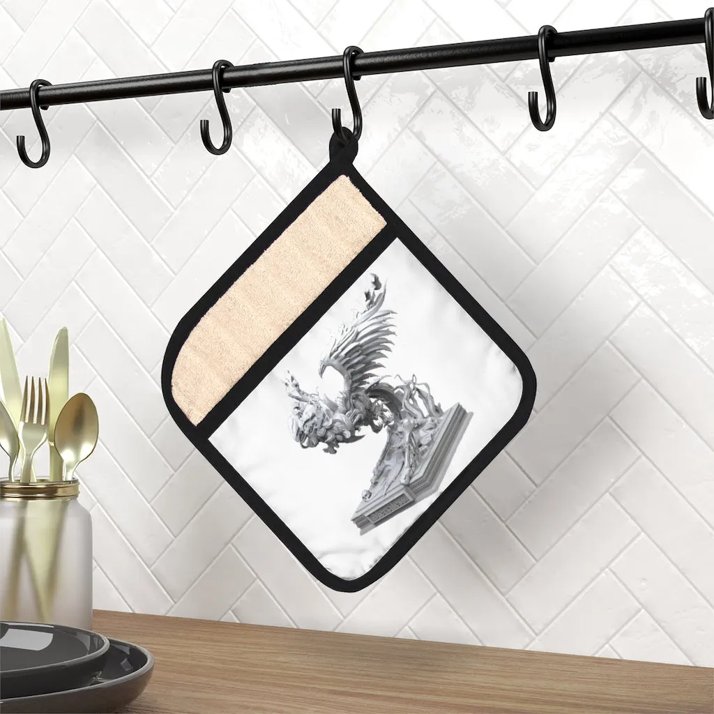 Merciless the Flaming SkyBird Pot Holder with Pocket