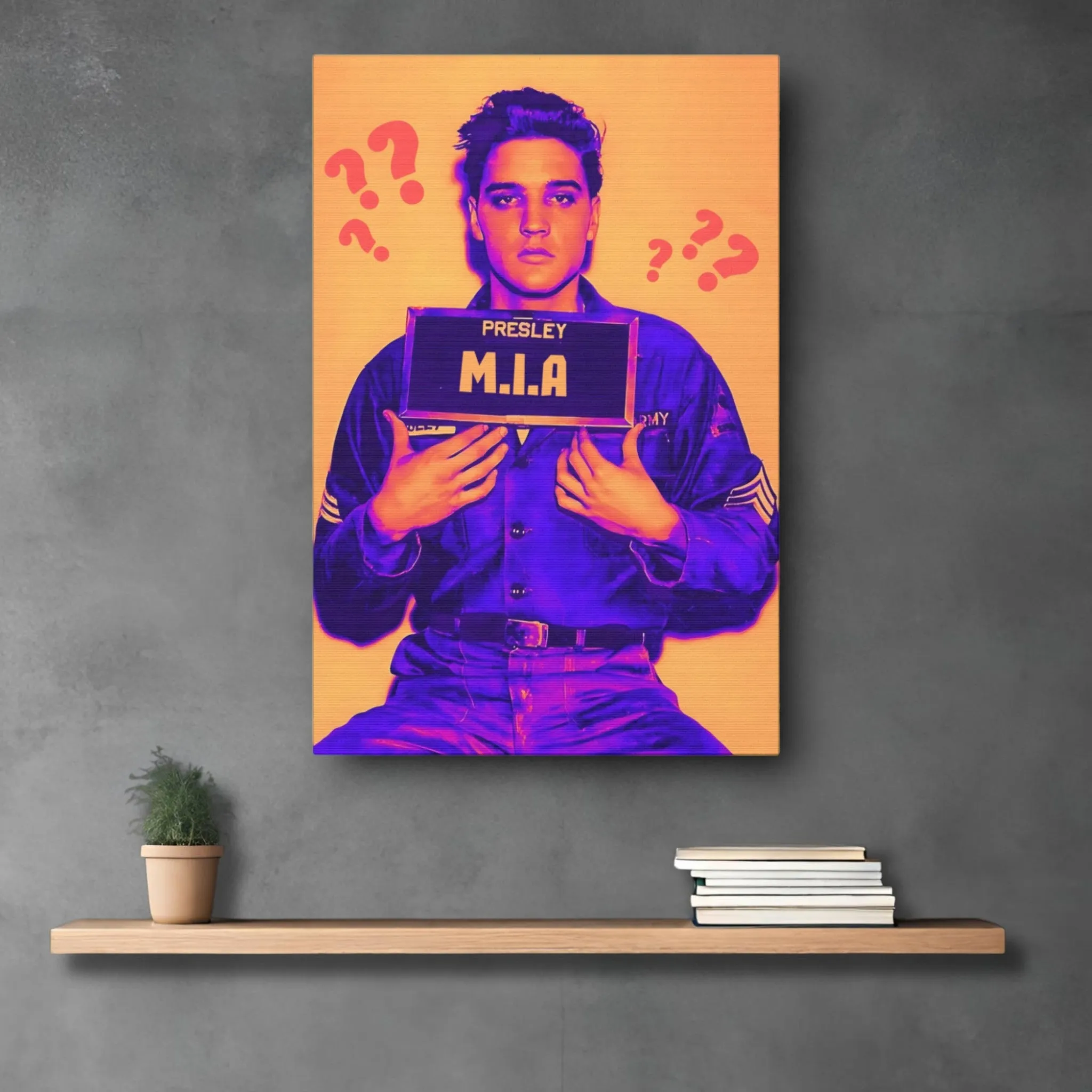 M.I.A (Rock n Roll) Presley" Canvas