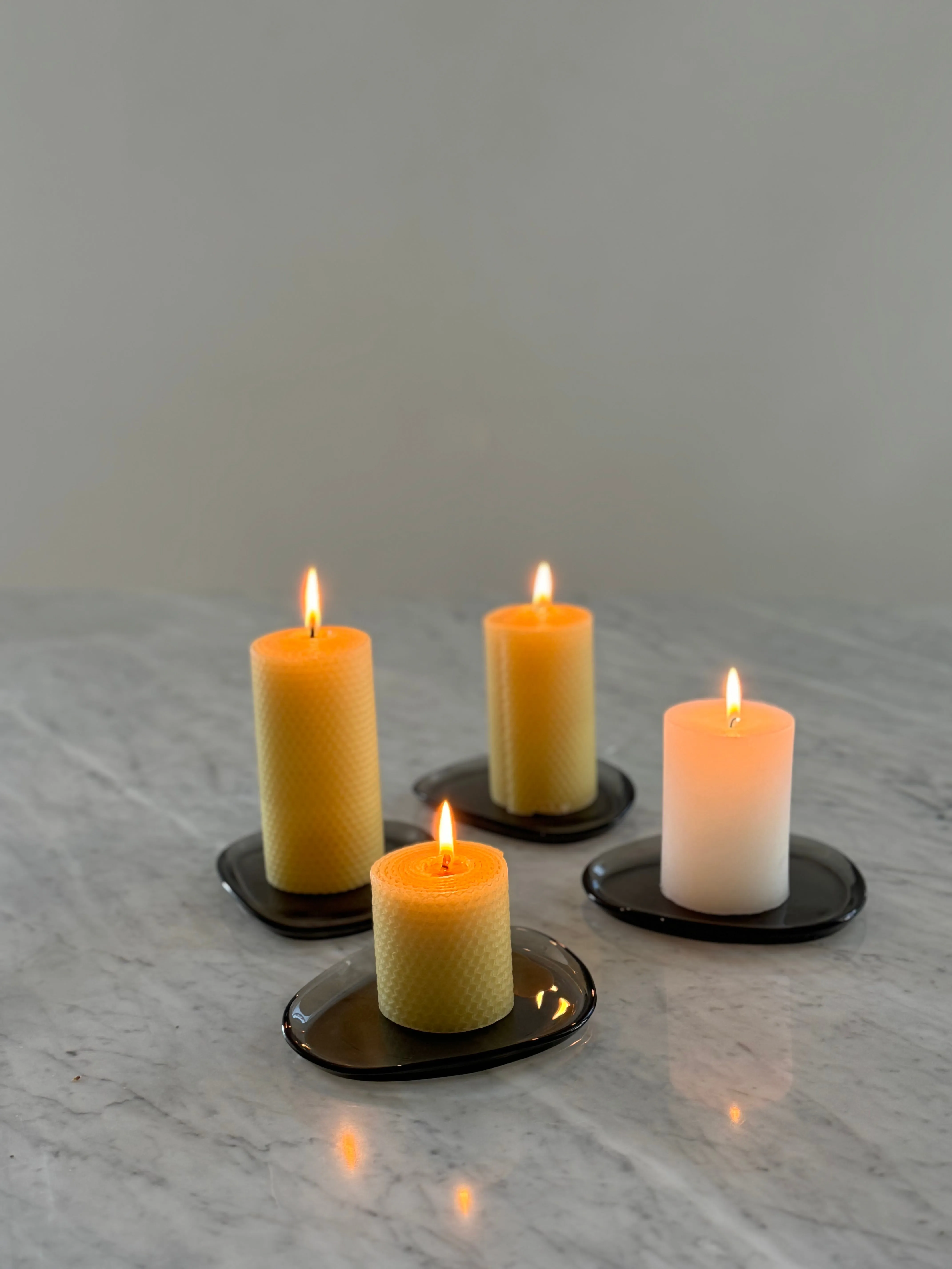 Mini Glass Plate (set of )