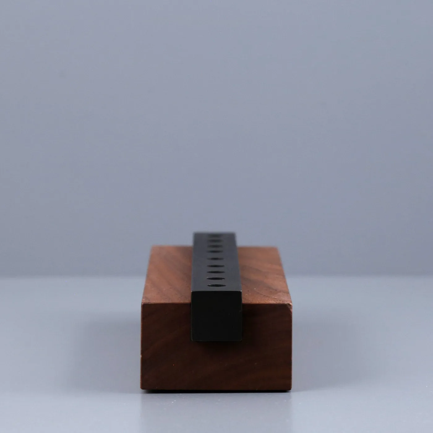 Modern Menorah / Walnut & Steel