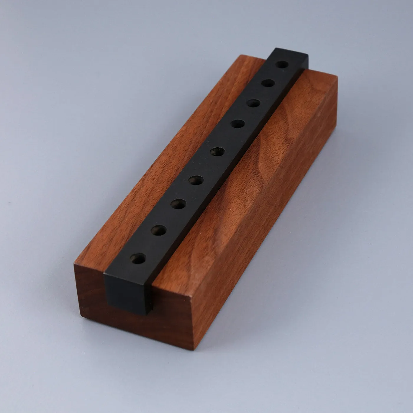 Modern Menorah / Walnut & Steel