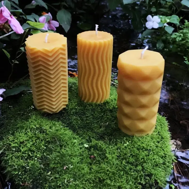 Modern Pillar Candle - A