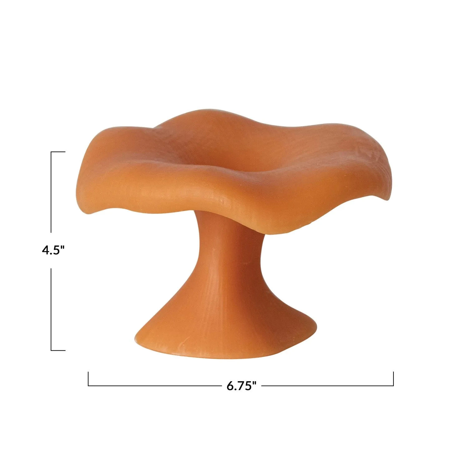 Mushroom Shaped Candle: Spice Orange