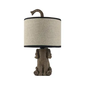 Natural Elephant Lamp (37cm)