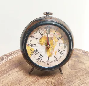 NORVILLE® Wooden Table Clock for Home Decor, Office Desk, Study Table, Showpeice, Decorative, Birthday Gift