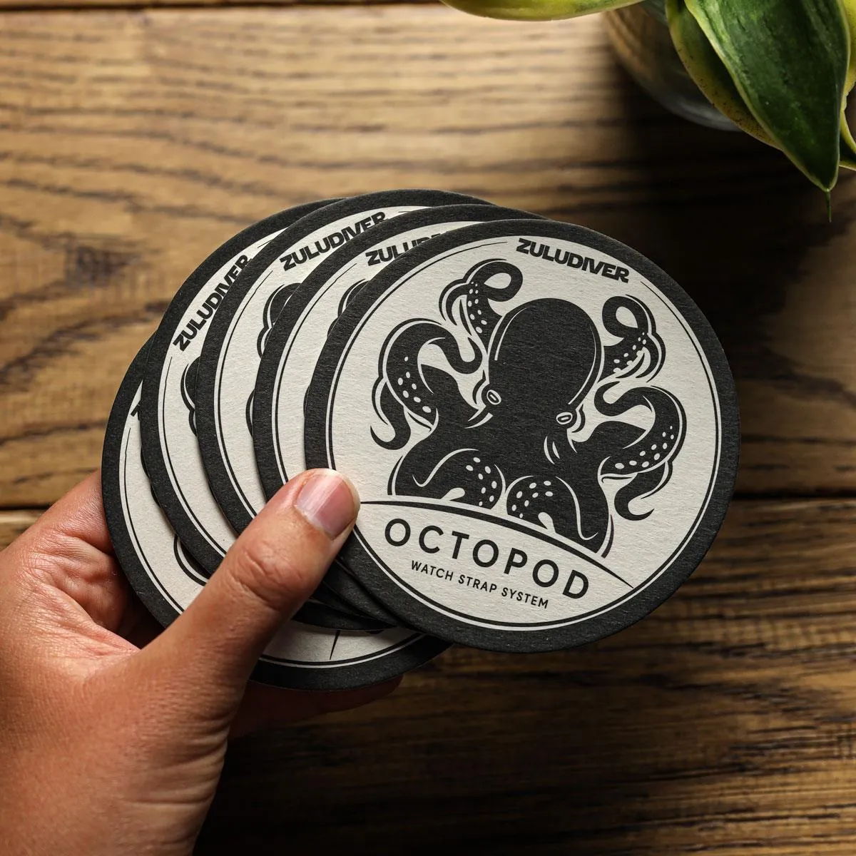 OctoPod Super Absorbent Beer Mats (Pack of 5)