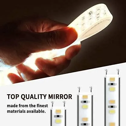 ORIGIN MIRRORS Led Bathroom Mirror with Tripple Light Wall Mounted (18 x 24) INCH