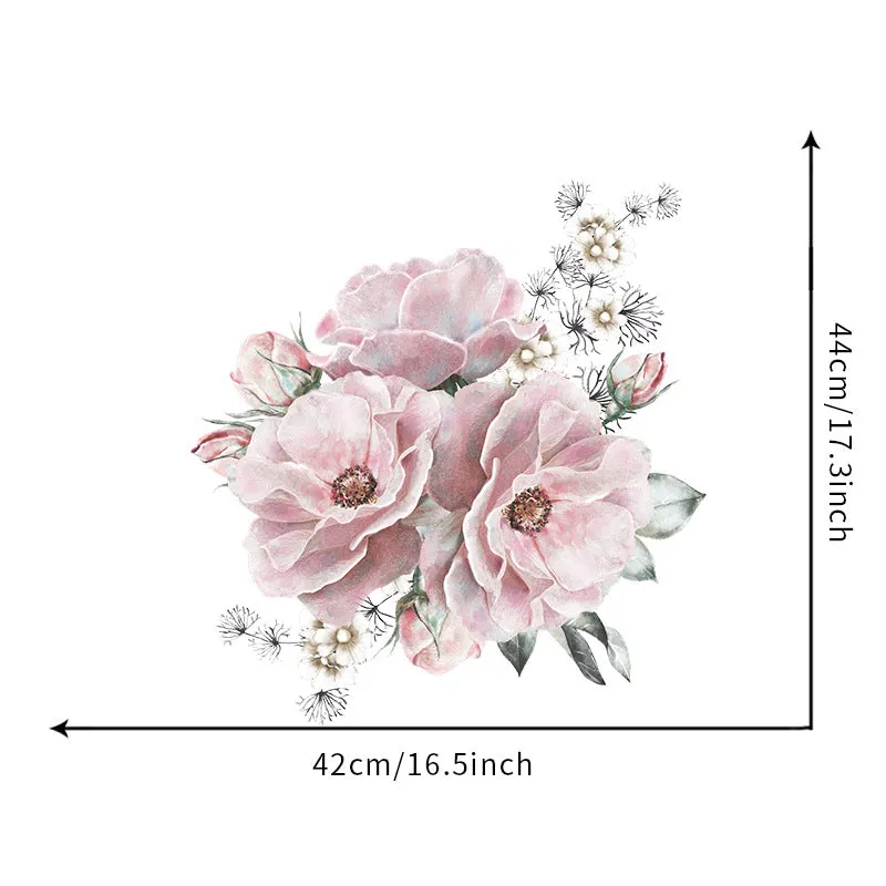 Pink Blooms Peel and Stick Wall Decals