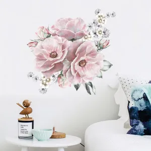 Pink Blooms Peel and Stick Wall Decals