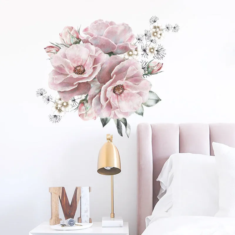 Pink Blooms Peel and Stick Wall Decals