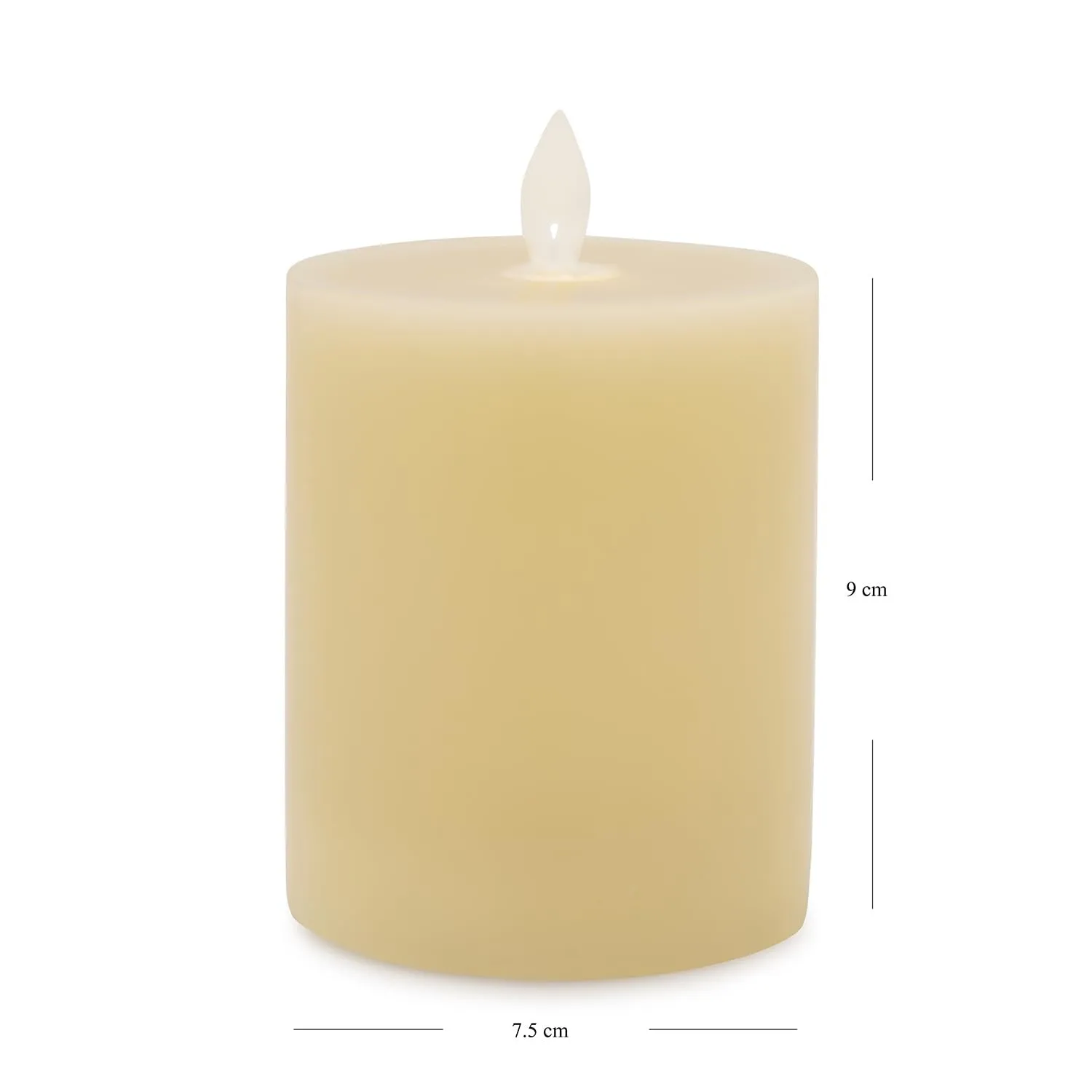 Pure Home   Living Beige LED Flickering Flame Smooth Candle