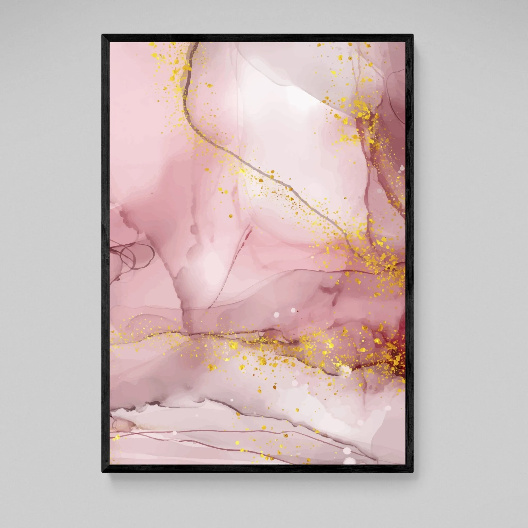 Rose Gold Marble Wall Art