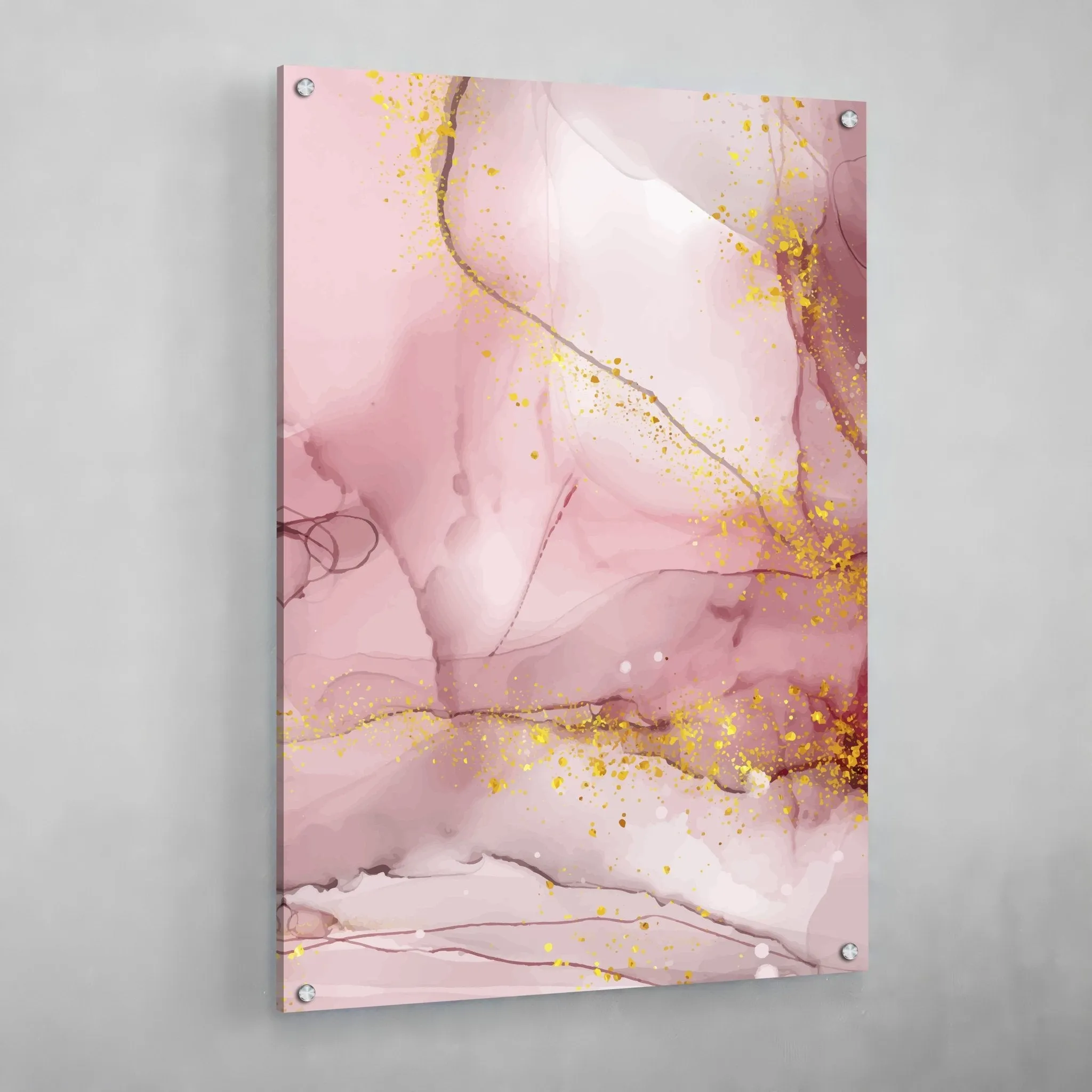 Rose Gold Marble Wall Art