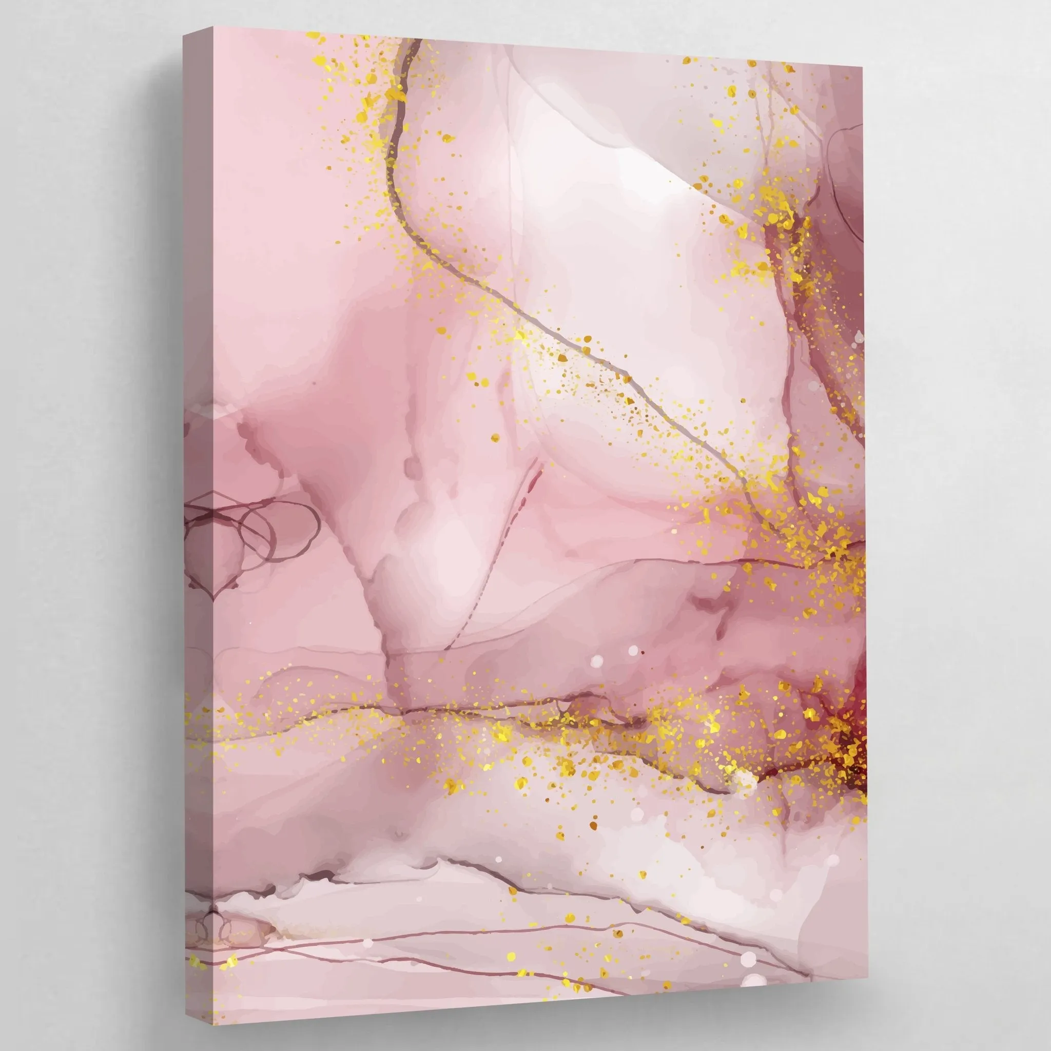 Rose Gold Marble Wall Art