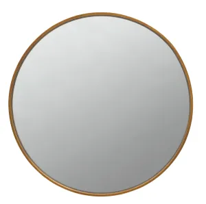 Round Mirror Brass