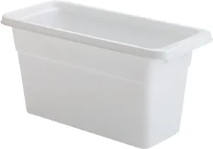 Rubbermaid 2862RDWHT Ice Cube Bin, 6-1/8 in L, 5-1/4 in W, 12-3/4 in H, Plastic, White, Dishwasher Safe: Yes :EA: QUANTITY: 1