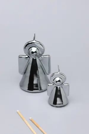 Silver Angel Candles