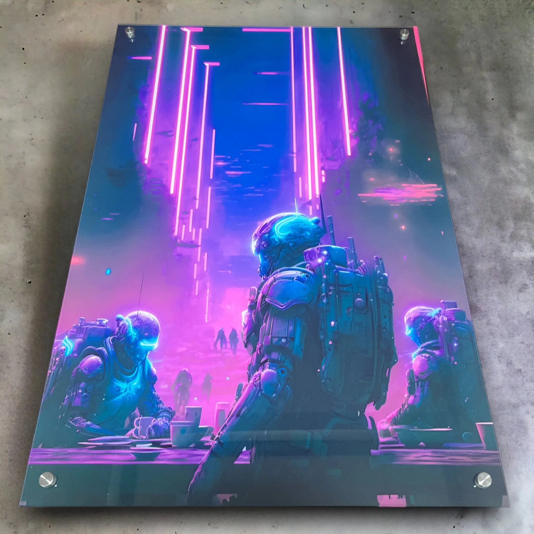 Space Mafia (Sci-Fi) Acrylic Wall Art