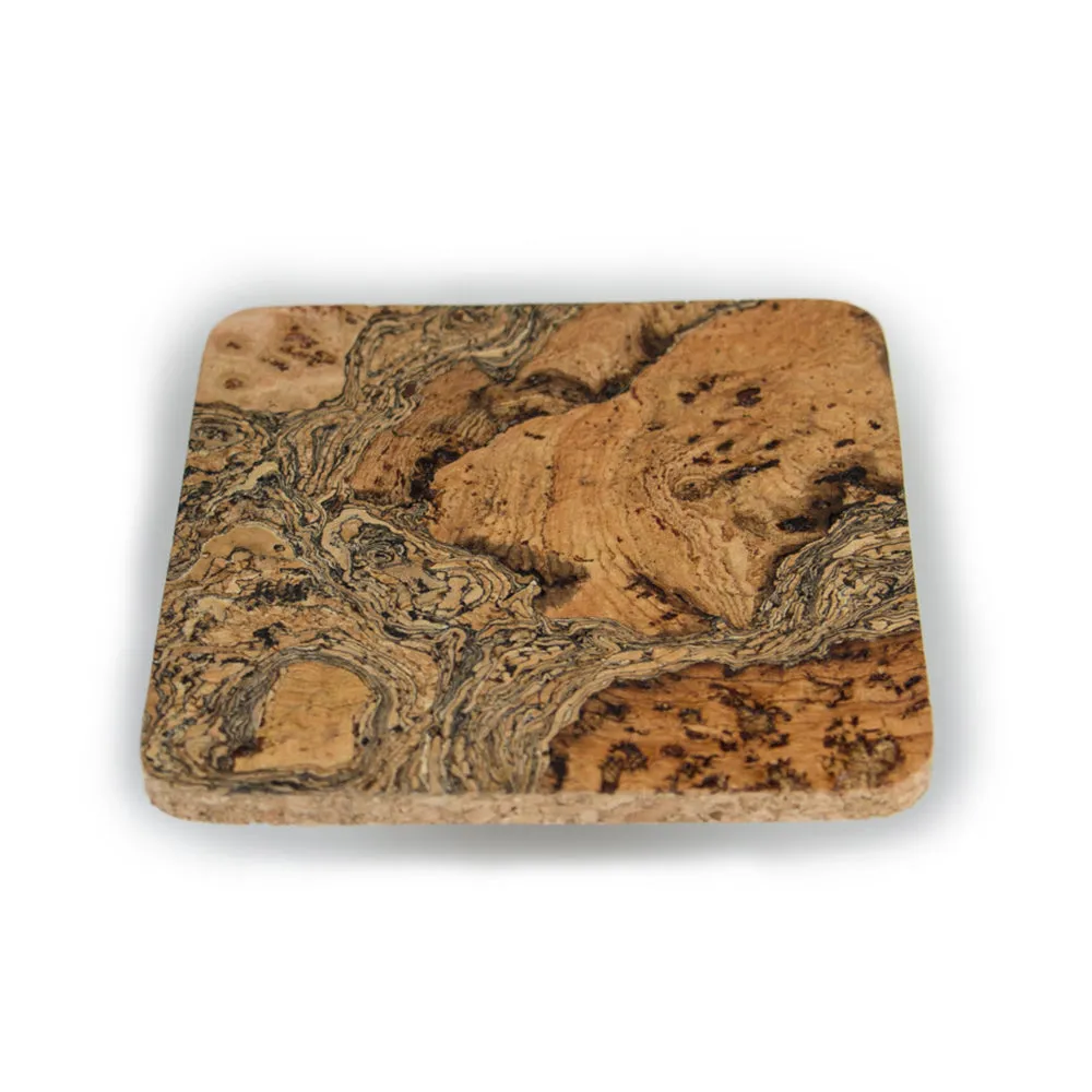 The Essential Ingredient Square Cork Coaster 4 pack