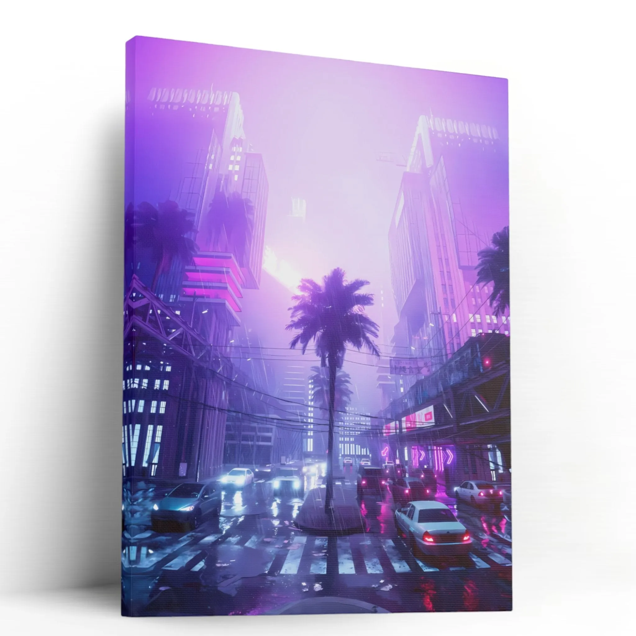 The Rainy City (Metropolis) Canvas