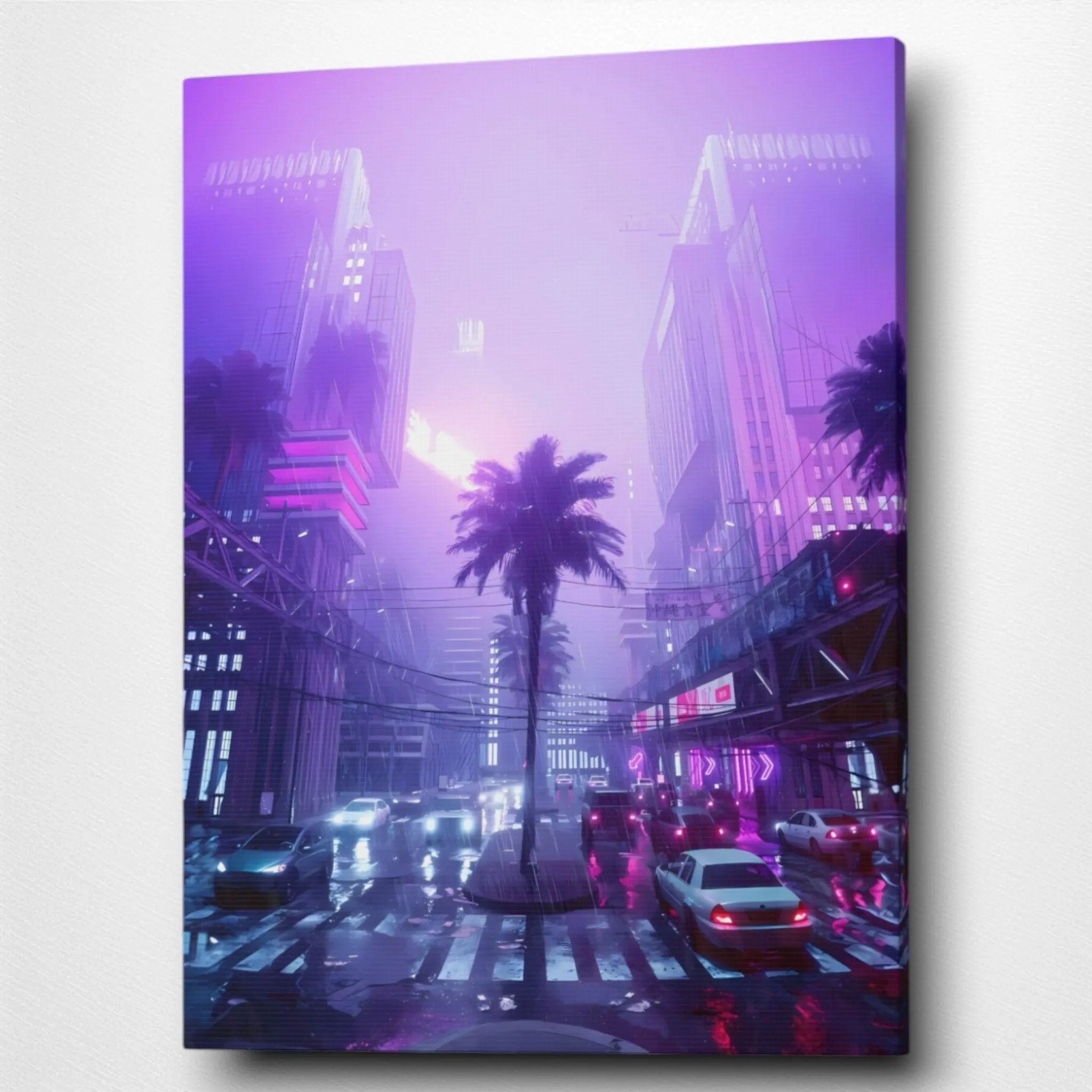 The Rainy City (Metropolis) Canvas