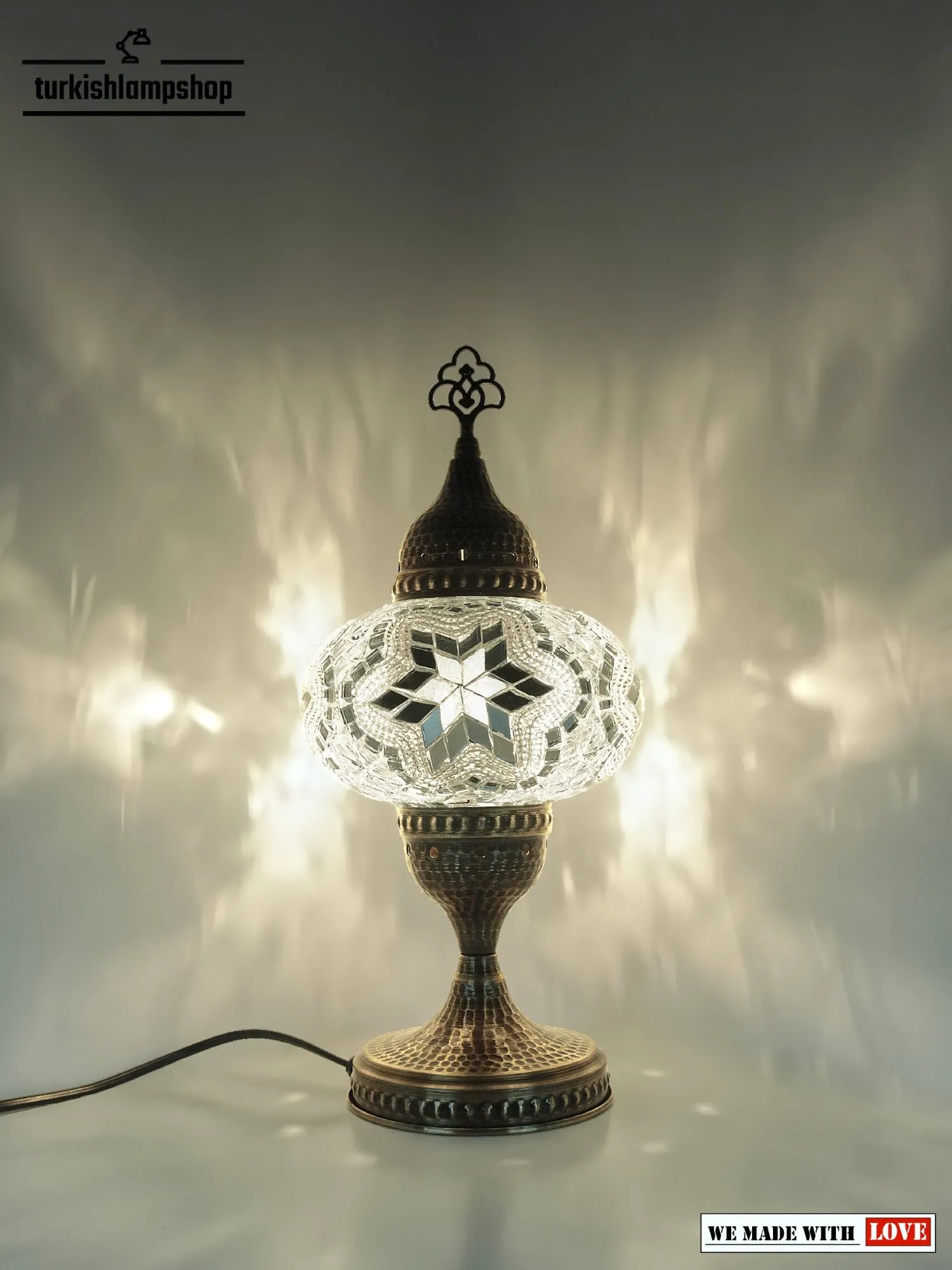 Turkish Mosaic Table Lamp Colorful Color