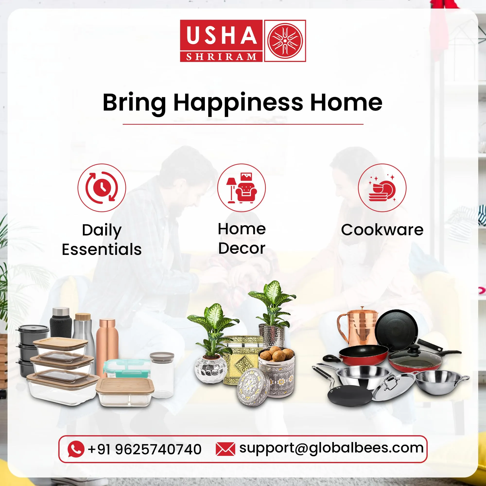 USHA SHRIRAM Stainless Steel Round Idli Plates Set And Dhokla Plate Set (3 plate dhokla stand)| Dhokla Stand | Dhokla Plate Only | Thattu Idli Plate | Idli and Dhokla Maker | Khaman Dhokla Plate