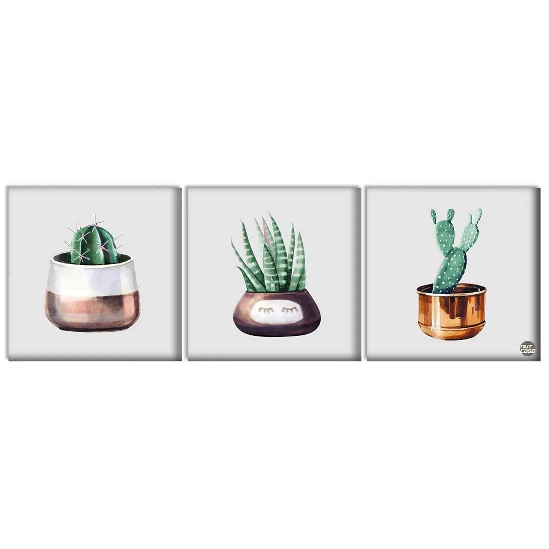 Wall Art Decor Panel For Home - Cactus Pot