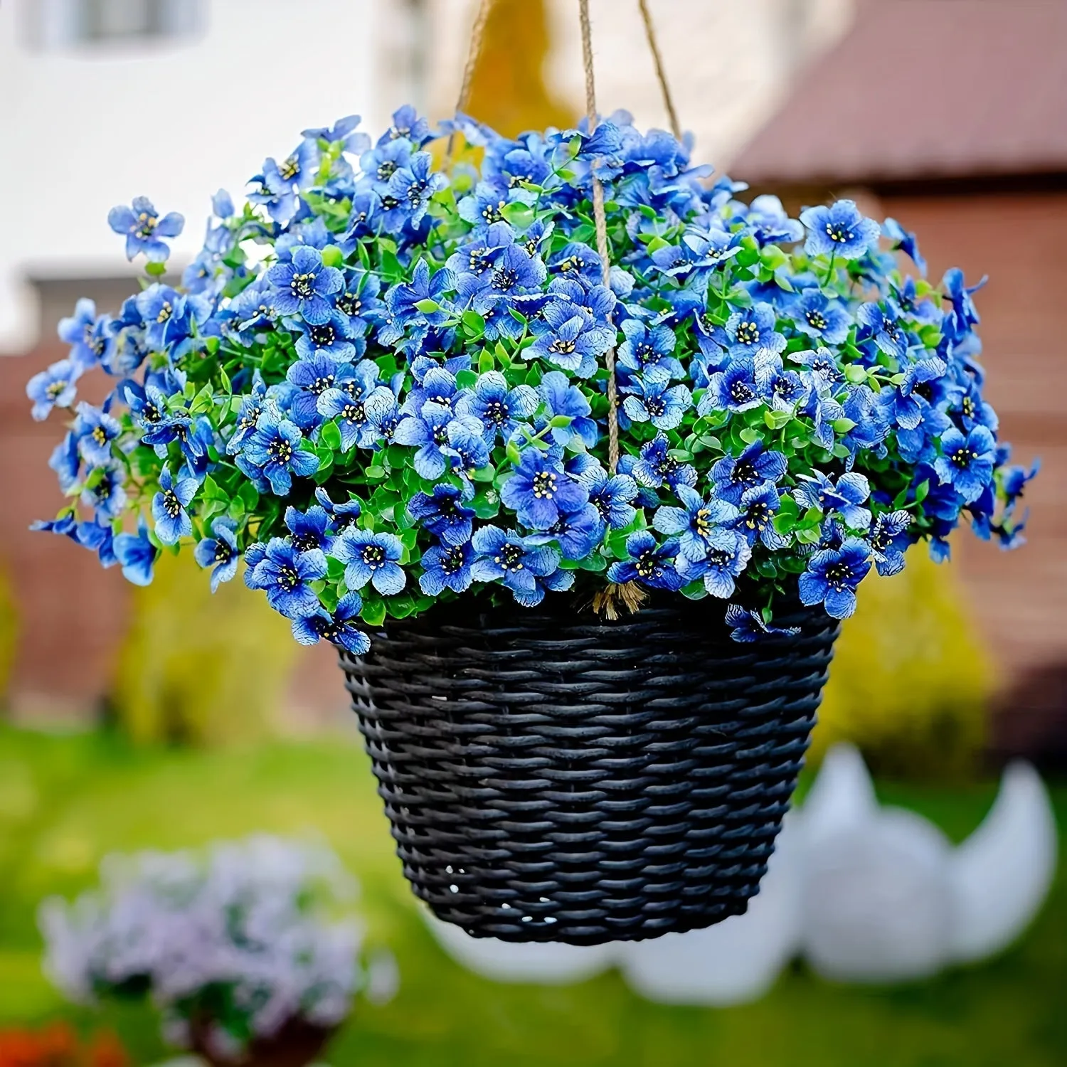 Yellow Bulk UV Resistant Artificial Flowers for Outdoor Decor