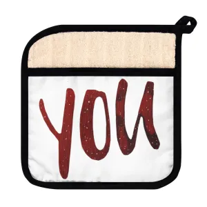 You Pot Holder with Pocket